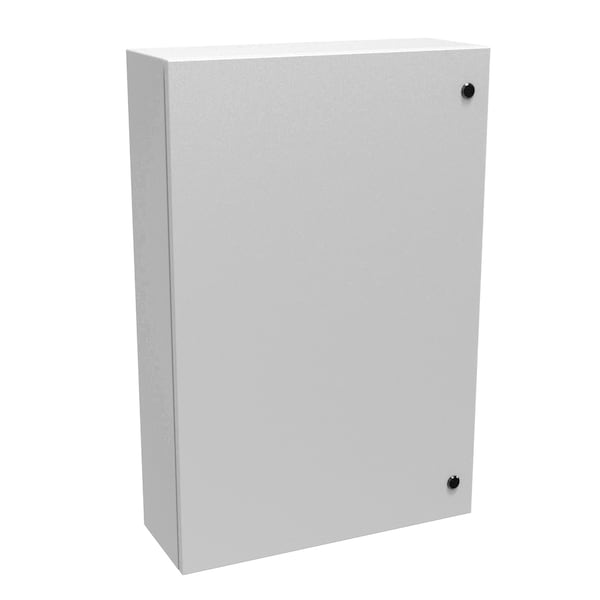 Hammond Slotted 1/4 Turn Latch Electrical Enclosures, 36 in H, 8 in D, 24 in W, 3R, 12, 4, Steel EN4SD36248LG - main